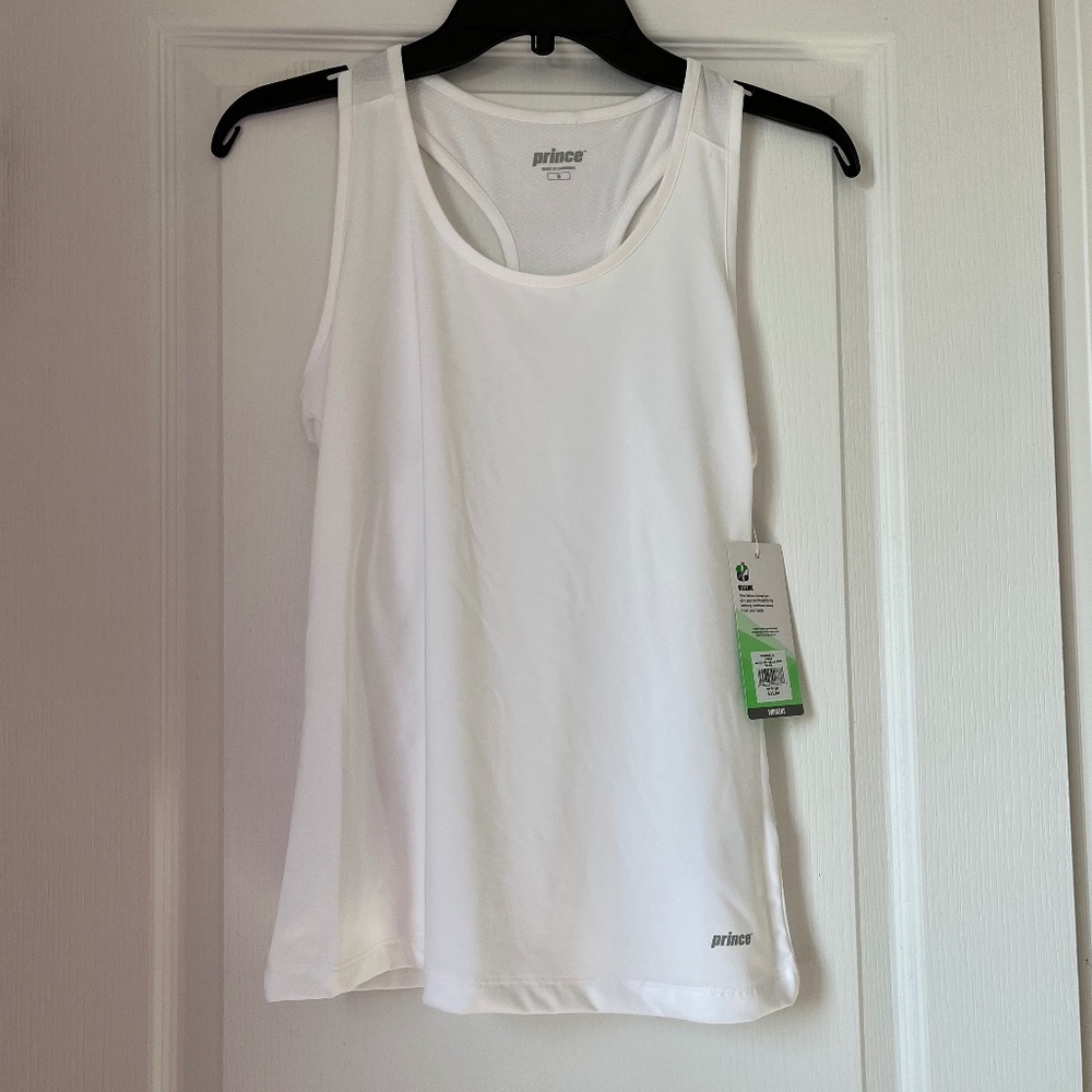 New Women’s Prince Tennis Match Racerback Tank White